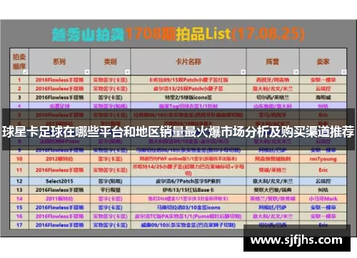 球星卡足球在哪些平台和地区销量最火爆市场分析及购买渠道推荐